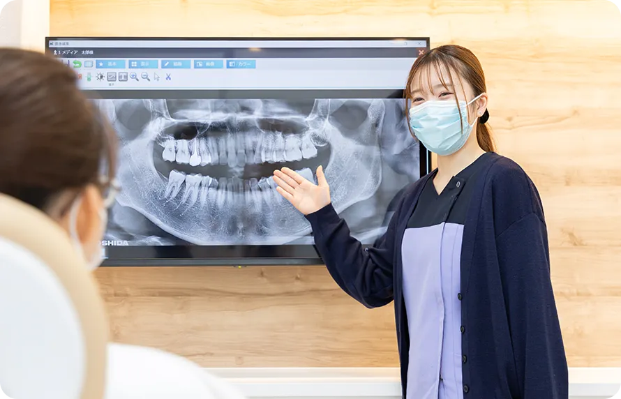 口腔内写真と唾液検査でお口の状態と治療結果がわかりやすい